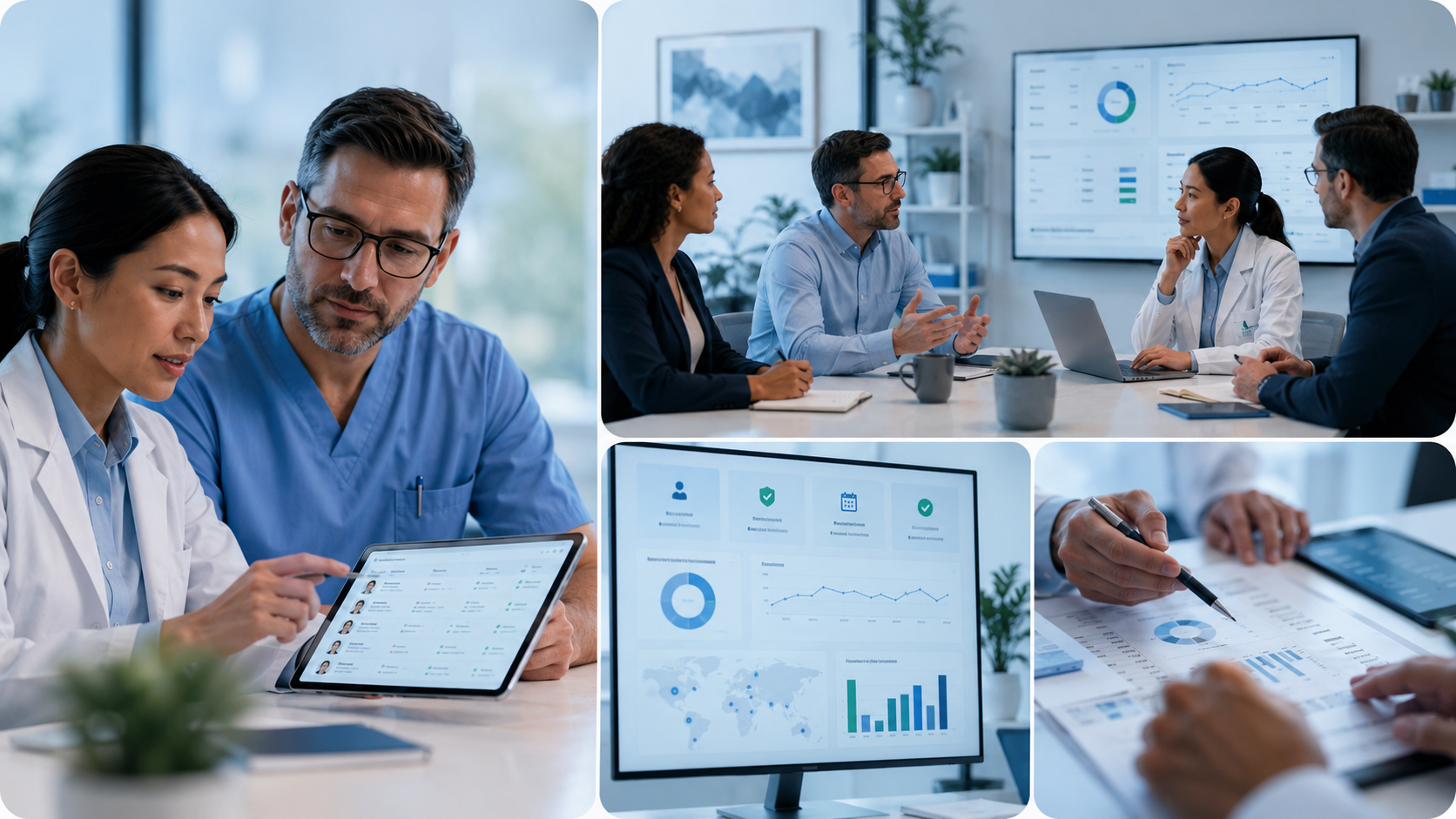 Focus Insite healthcare verification team reviewing respondent dashboards